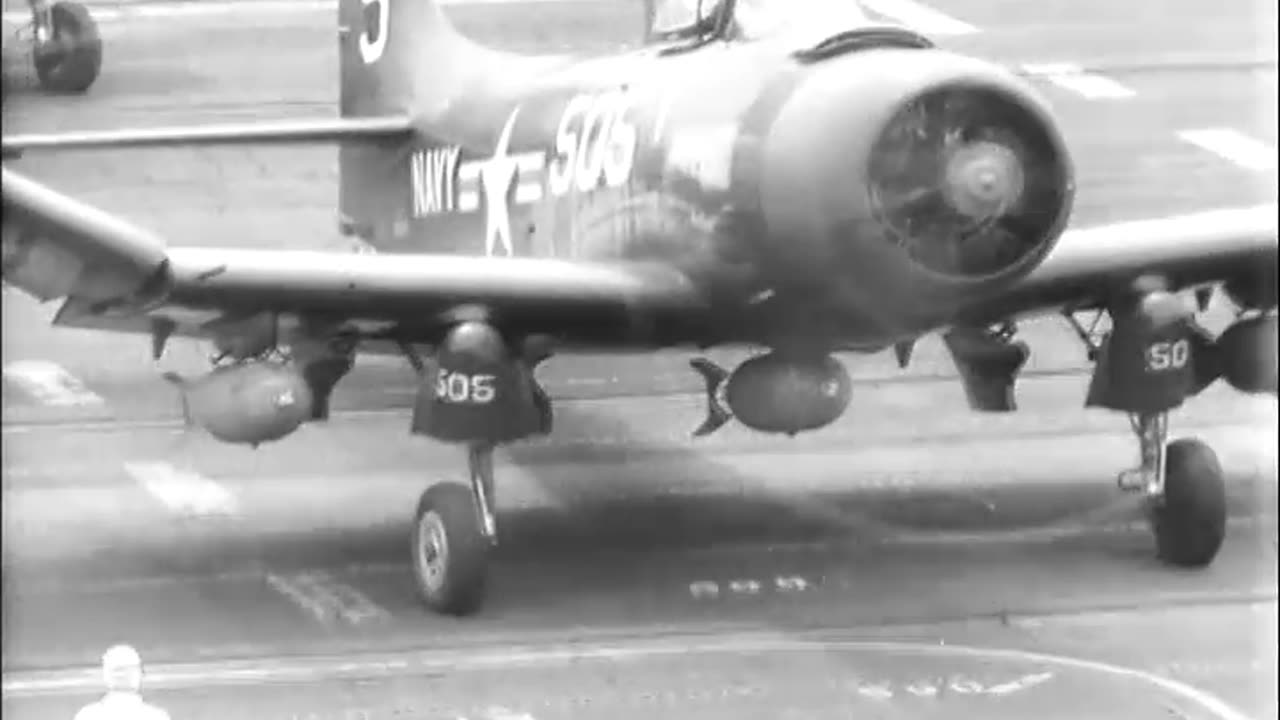 Air Operations Aboa... - AIR OPERATIONS ABOARD USS VALLEY FORGE (CV 45) AT SEA OFF KO - 111-adc-8292