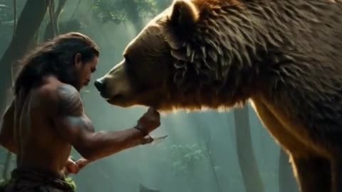 Jungle Fury Man vs Bear in a Battle for Survival #bear