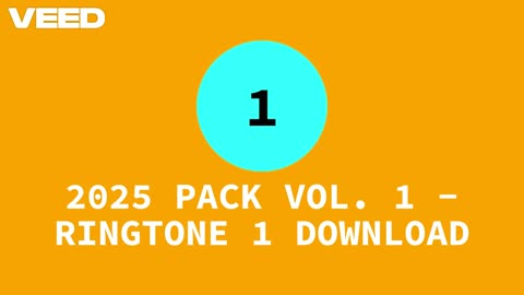 Ringtone 1 of vol. 1 smartphone Android and iPhone pack
