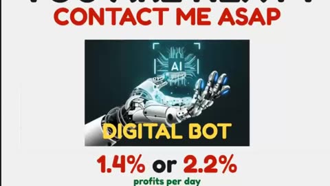 DIGITAL BOT - CONTACT ME ASAP YOU ARE NEXT - TOP TEAM ROB BUSER