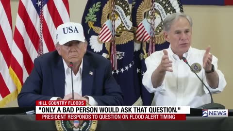 Hill Country, President Trump and Governor Abbott spoke during their visit.