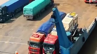 Parking the trucks before hitting the sea