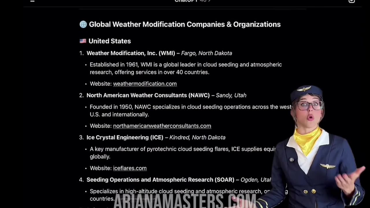 WEATHER MODIFICATION: cloud seeding, atmospheric services - Weather Modification, Inc.