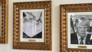 Trump has just unveiled the Presidential Wall of Fame, Joe Biden’s portrait is an AUTO-PEN
