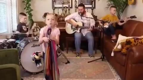 That is so awesome such good family time and talent. Teach them while they're young!❤️