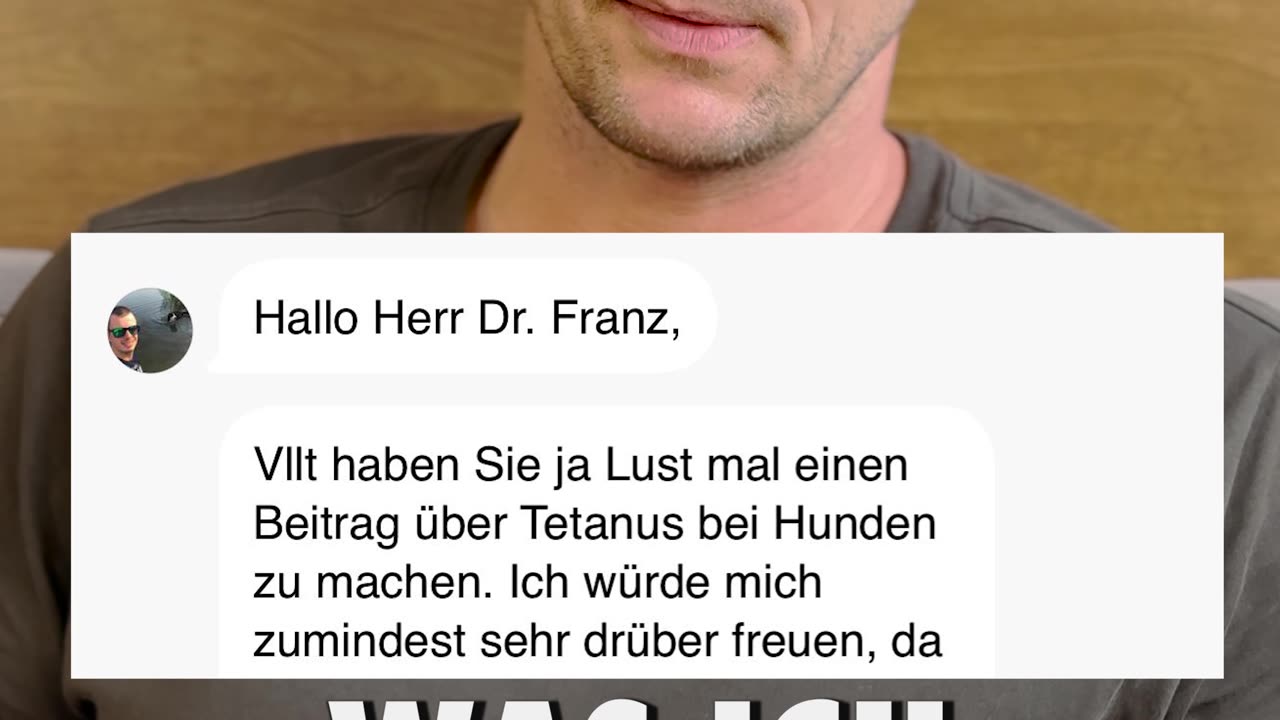 Unbekannt fragt nach der Tetanus-Impfung für Hunde.