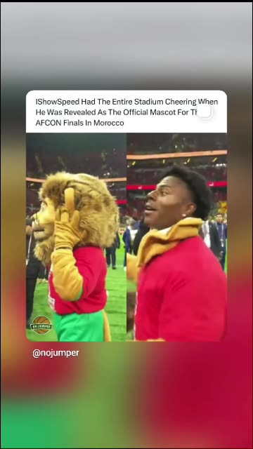 ishowspeed having some at morroco with his fellow mascot ho figured 1/19/26