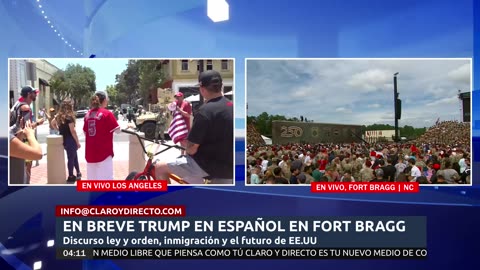 EN VIVO Y EN ESPAÑOL: Trump en Fort Bragg – Discurso sobre ley y orden, inmigración y el futuro de EE.UU.