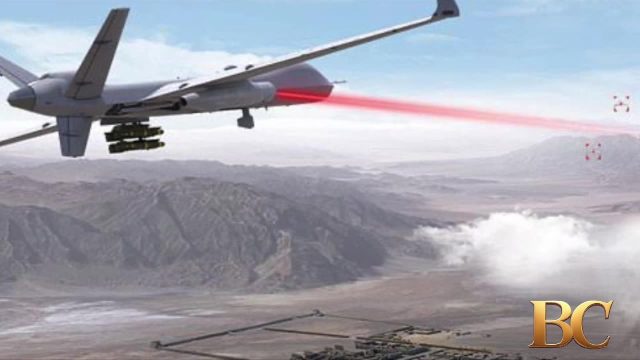 Top secret US spy drone gets deadly laser that melts missiles mid-air