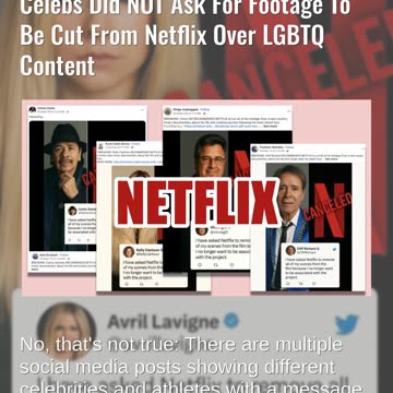 Fact Check: Gaga, Lavigne, Celebs Did NOT Ask Footage To Be Cut From Netflix Over LGBTQ Content