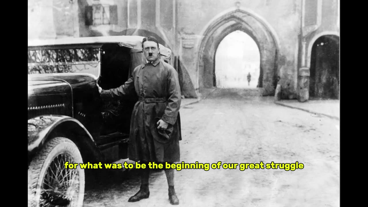 Hitler's First Speech After Prison.