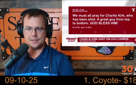 Steel Toe Breaking News: Charlie Kirk Has Been Shot