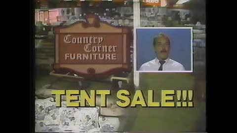 ust 9, 1987 - Tent Sale at Indy's Country Corner Furniture