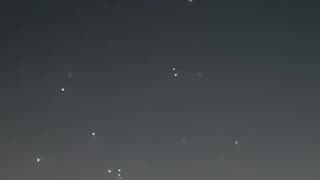 The U.S. interception of Iranian missiles over Kuwait.