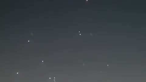 The U.S. interception of Iranian missiles over Kuwait.