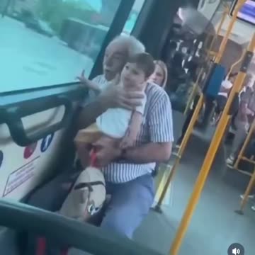 Maybe the baby won't remember it, but it will be the most special memory of his grandfather.