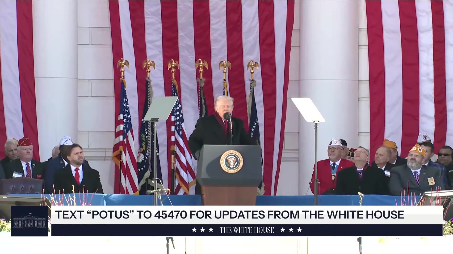 President Trump and VP JD Vance Deliver Remarks on Veterans Day