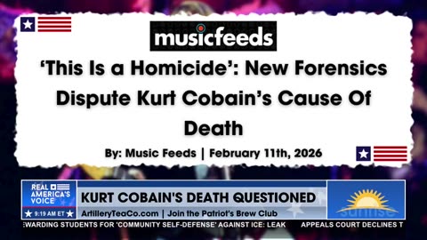 KURT COBAIN CASE — NEW FORENSIC REPORT RAISES QUESTIONS