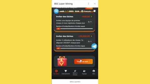 new mining mini app bot telegram bsc layer