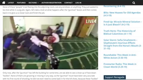 RenegadeTribune.com - Pile of "Bodies" Proves The New Zealand Mosque Fake Shooting is a Total HOAX!