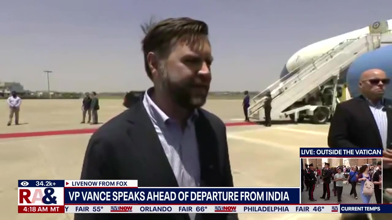 JD Vance on Pope's views of Trump administration & immigration - April 23, 2025