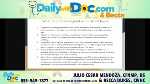 Understanding Natural Law and Programed Identity with Julio Cesar Mendoza DWD 5/22/25