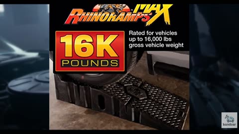 RhinoGear 11912ABMI RhinoRamps MAX Vehicle Ramp - Pair (16,000lb. GVW Capacity)