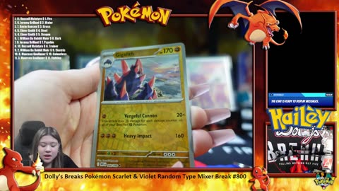 Dolly's Breaks Pokémon Scarlet & Violet Random Type Mixer Break #800 [July 20, 2025]