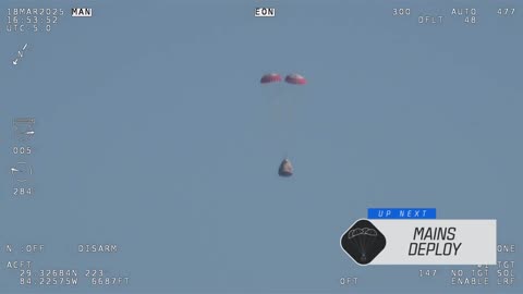 Drogue and main parachutes have deployed