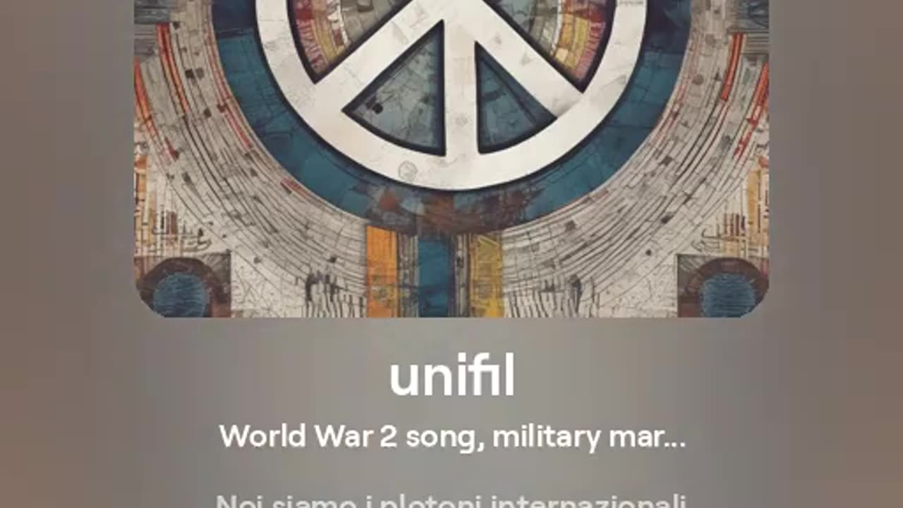 I Canti della Unifil: Ti saluto vado in Palestina