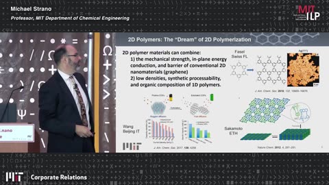 2D polymer nano materials Michael Strano Professor of Chemical Engineering MIT Department of Chemical Engineering