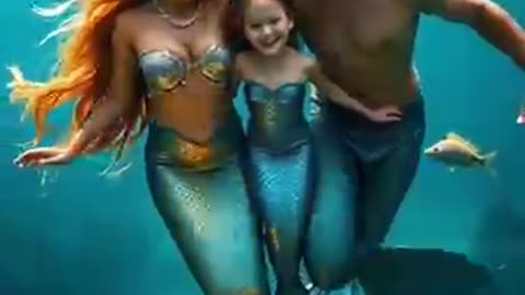 The mermaid family is truly amazing and amazes the audience
