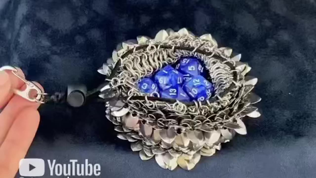 #dragon scale #dnd #dice bag! Perfect for all #hellfire members! #chainmail #dungeonsanddragons