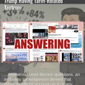 Fact Check: Chinese Embassy In US Did NOT Post Cartoon That Depicts Trump Having Tariff Tantrum