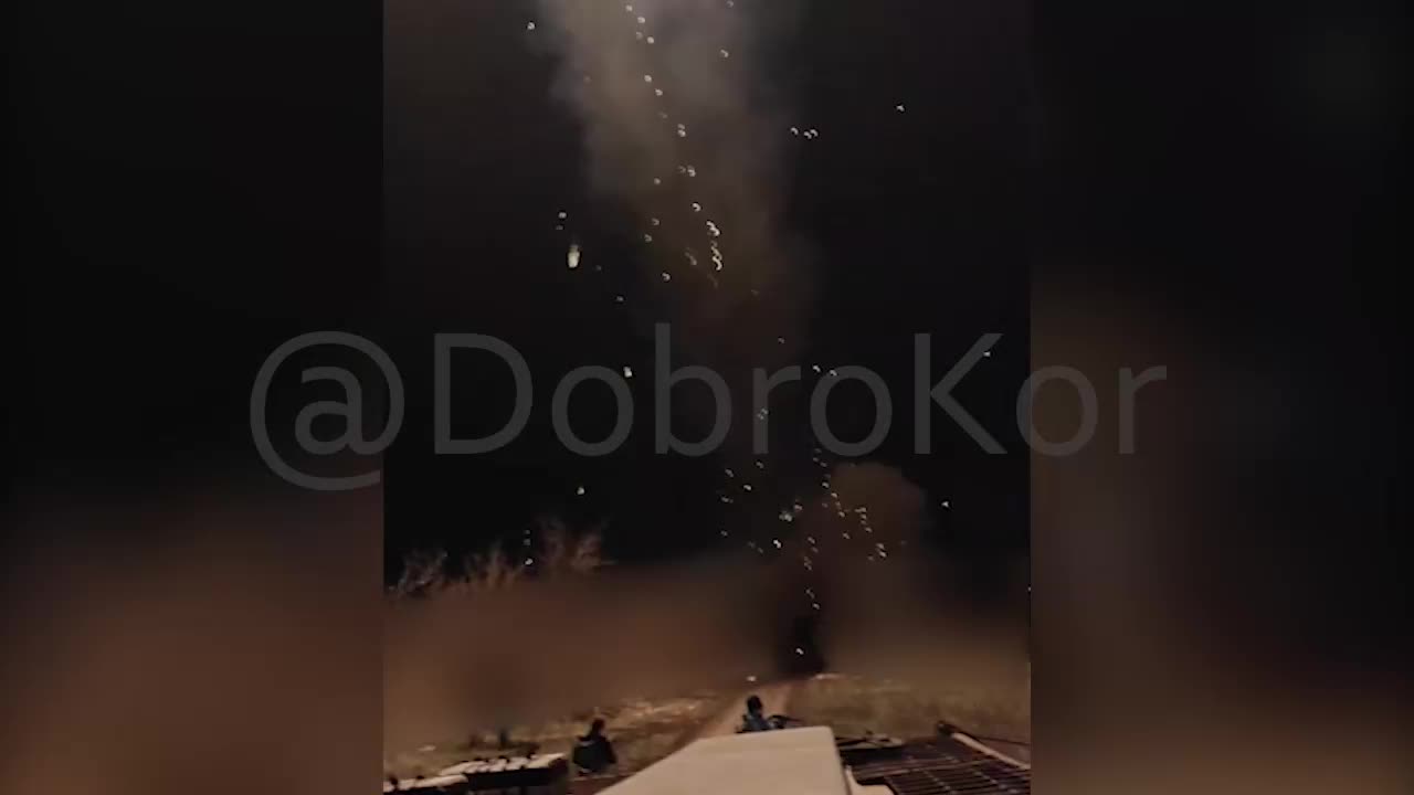TOS Thermobaric Salvo Burns Ukrainian Positions Near Chasov Yar