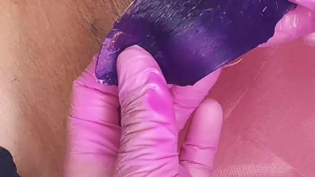 Underarm Waxing with Sexy Smooth Purple Seduction Wax | Satisfying Hair Removal @bearbeautywaxing