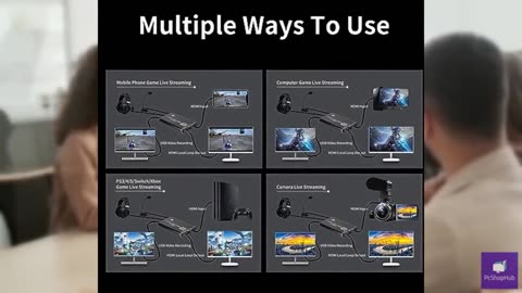 HeavenBird 4K HDMI Video Capture Card, Gaming Capture Card with Microphone, Full