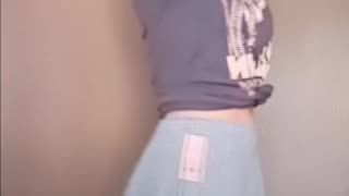 Target skirt try on