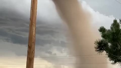 WATCH: Another video of the tornado on the ground near Bennett, Colorado.