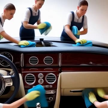 miniature people cleaning a car Ai Video Generator @NanoVisionsAI