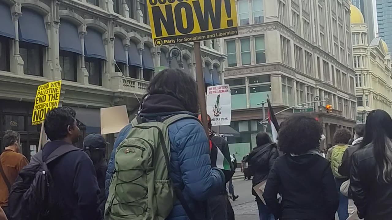 Marcha por el DÍA DE LA TIERRA PALESTINA. + ¿Son Bernie Sanders y Ocasio-Cortez de izquierda?