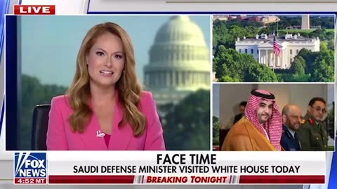 The Saudi defense minister secretly visited the White House today