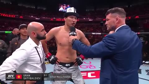 Uran Satybaldiev Octagon Interview | UFC Shanghai