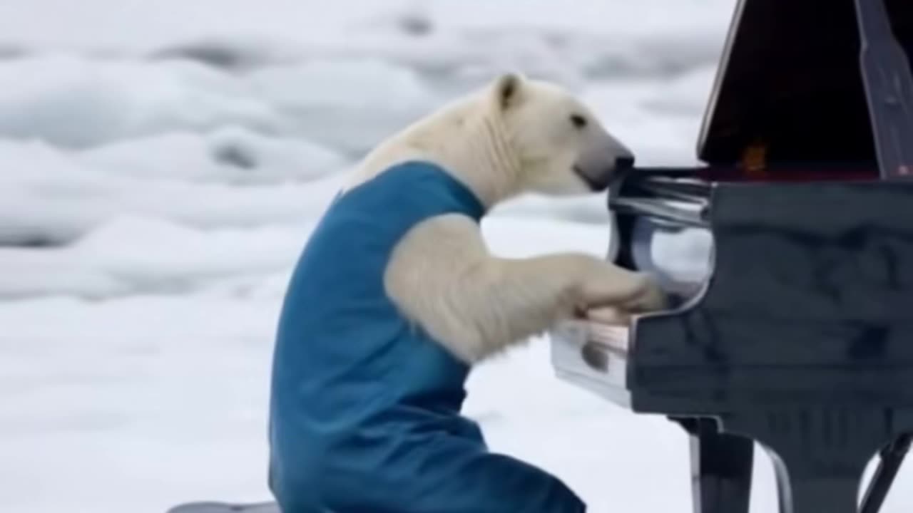 #animal #ai #piano #letitgo #fyp