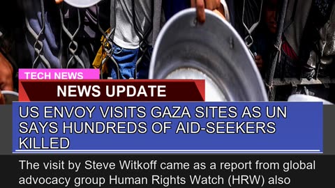 US Envoy Visits Gaza Sites as UN Says Hundreds of