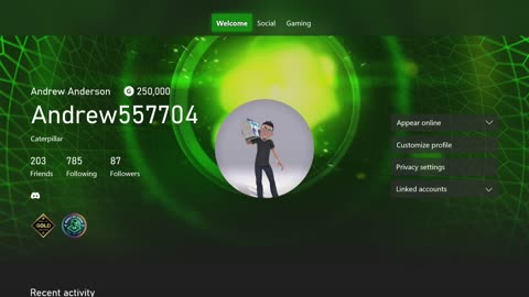 Andrew Anderson Reached A 250,000 Gamerscore!!!