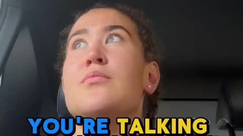 Nigger invader cab driver orders White woman to stop speaking her language
