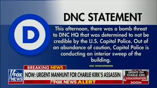 The bomb threat to the DNC headquarters was just found NOT CREDIBLE by police.