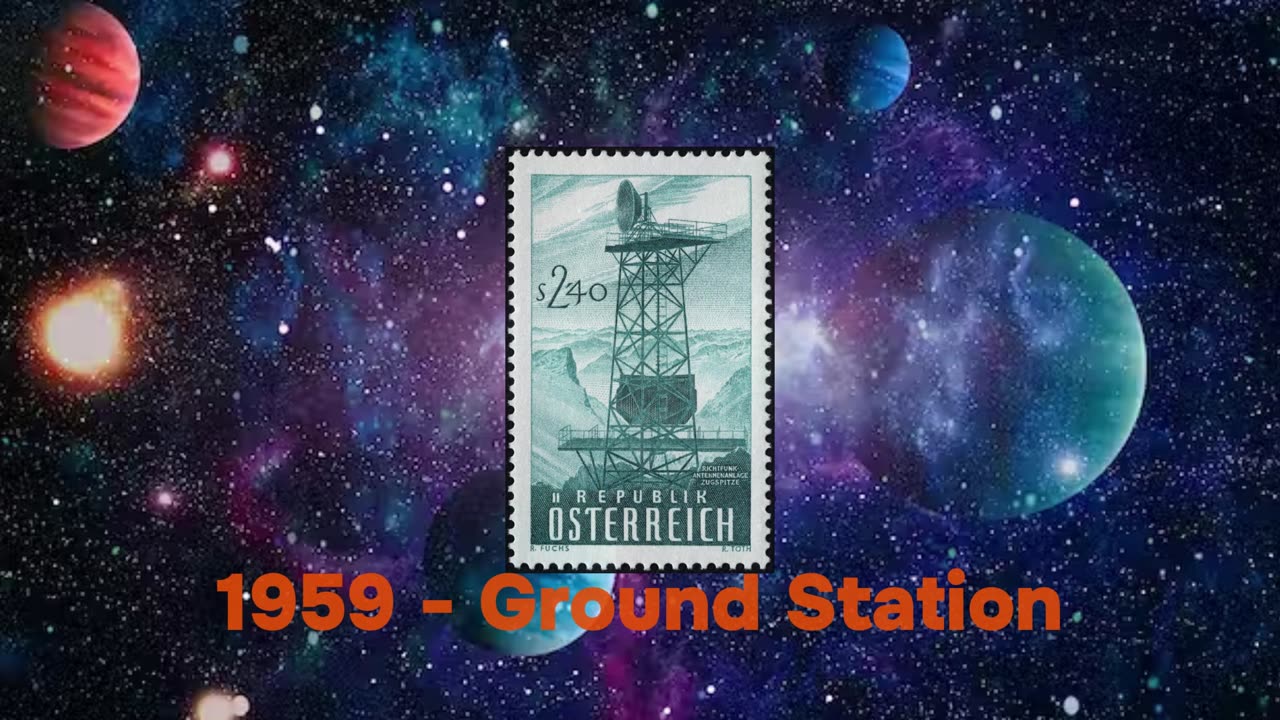 Astronomy and Space Stamps - Austria