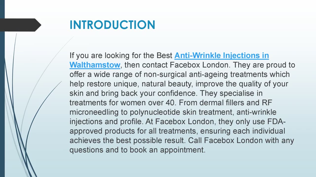Best Anti-Wrinkle Injections in Walthamstow